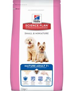 Корм Hill's Science Plan для пожилых собак мелких и миниатюрных пород с курицей, Canine Mature Adult 7+ Small & Miniature with Chicken 
