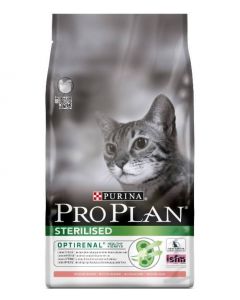 Pro Plan Корм сухой полнорационный для взрослых стерилизованных кошек и кастрированных котов, с лососем