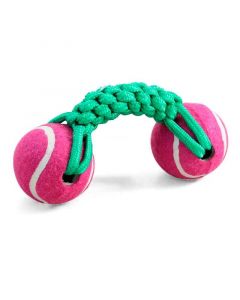 Игрушка для собак веревка цветная, 2 мяча 200мм. Triol (0050XJ) 