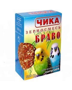 ЧИКА корм для волнистых попугаев без минеральных добавок 500 г