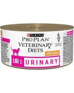 Pro Plan Veterinary Diets UR Urinary with Turkey Лечебные консервы для кошек при МКБ (индейка)